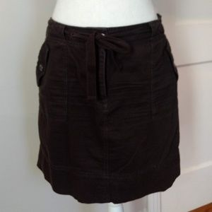Cargo dark brown skirt